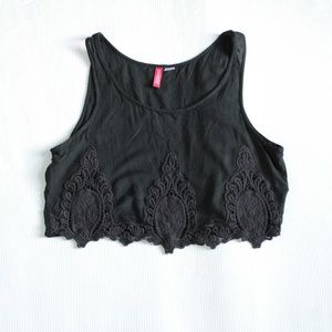 H&M embroidered crop top